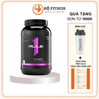 Whey Protein Rule 1 Casein 900g - Thực Phẩm Hỗ trợ tăng cơ, Bổ Sung Protein Nuôi Cơ Ban Đêm, phát triển cơ bắp lúc ngủ