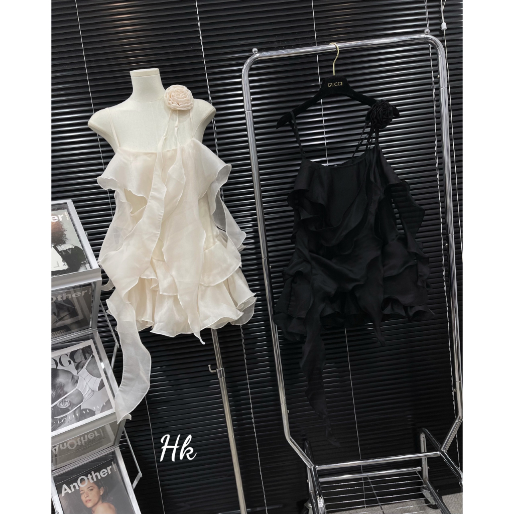 Váy tơ 2 dây siêu xinh kết đính hoa ở vai cực xinh tôn dáng ngọt ngào dành cho nữ - Thời Trang Bảo Trang - Hk8.38