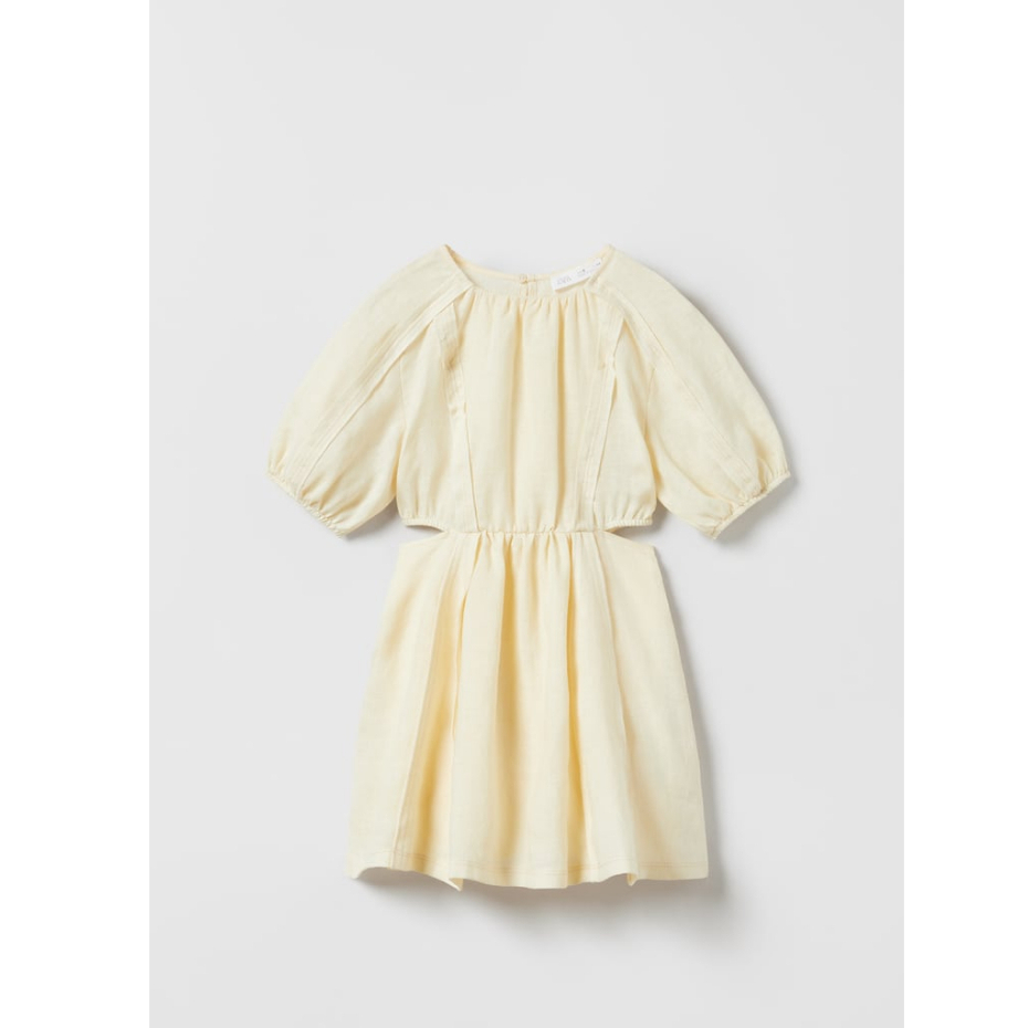 Váy vải lanh mềm mát bé gái Zara Authentic