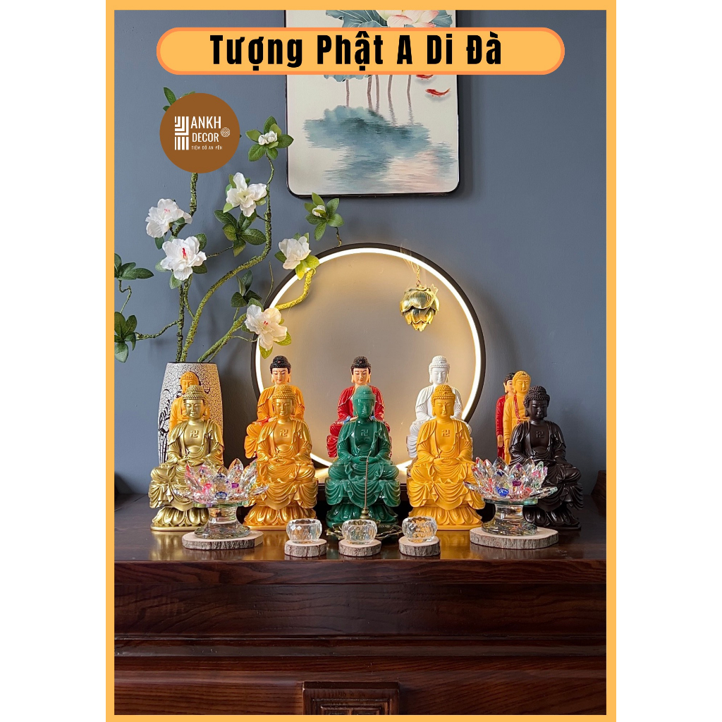 Tượng Phật A Di Đà thủ công đẹp và sắc nét - Tượng Phật tâm linh dành cho ngôi nhà của bạn