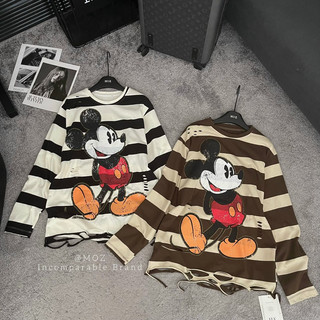 Áo Thun Mickey Kẻ Rách QC L1