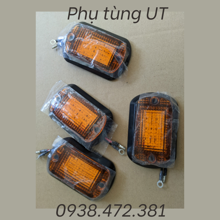 ĐÈN HÔNG THÙNG XE, ĐÈN LED SƯỜN XE TẢI MÀU VÀNG ĐỎ 12V 24V