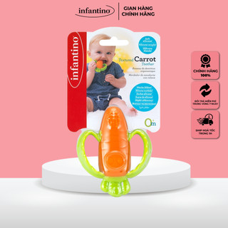 Gặm nướu carrot cho bé infantino, đồ chơi an toàn cao cấp cho bé từ 0 tháng