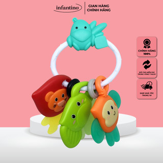 Gặm nướu hình động vật infantino safari teething pals dành cho bé đồ chơi an toàn