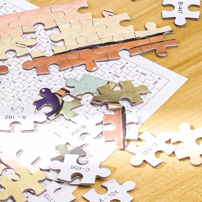 Tranh xếp hình Puzzle 500/1000 mảnh 50x75cm - Đồ chơi ghép hình, Xếp hình, Gia Đình, Thiếu niên, Quà tặng