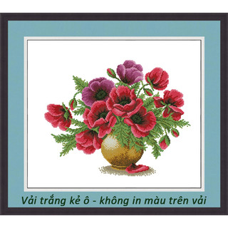 Tranh thêu chữ thập không in màu trên vải HC055 (45 x 36 cm)