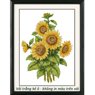 Tranh thêu chữ thập không in trên vải HC012 (27 x 36 cm)