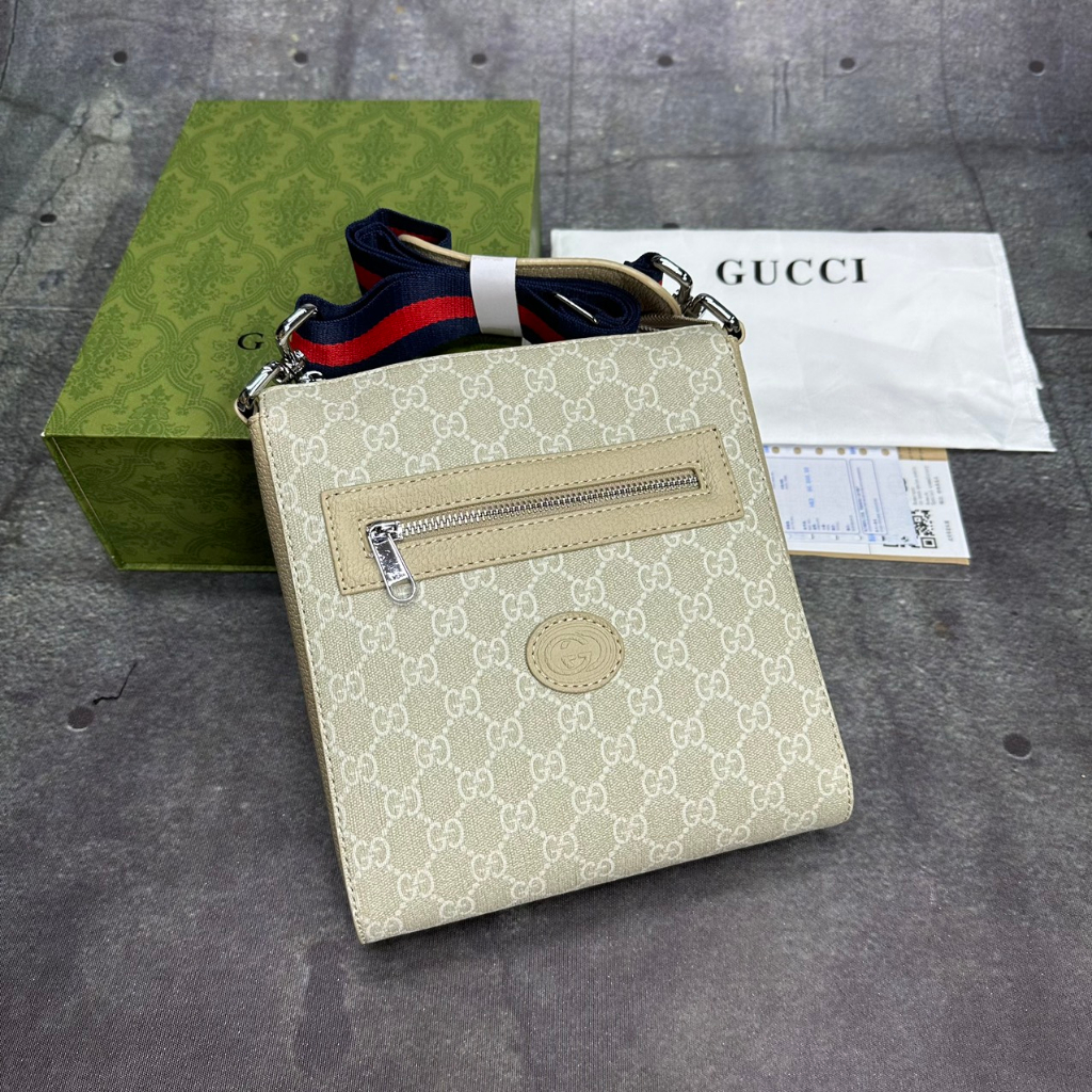 Túi đeo chéo Gucci GG canvans nam nữ cao cấp quảng châu cực nét hàng chuẩn (Full hộp nâm châm 2 box) (Sốp Quốc Hưng)