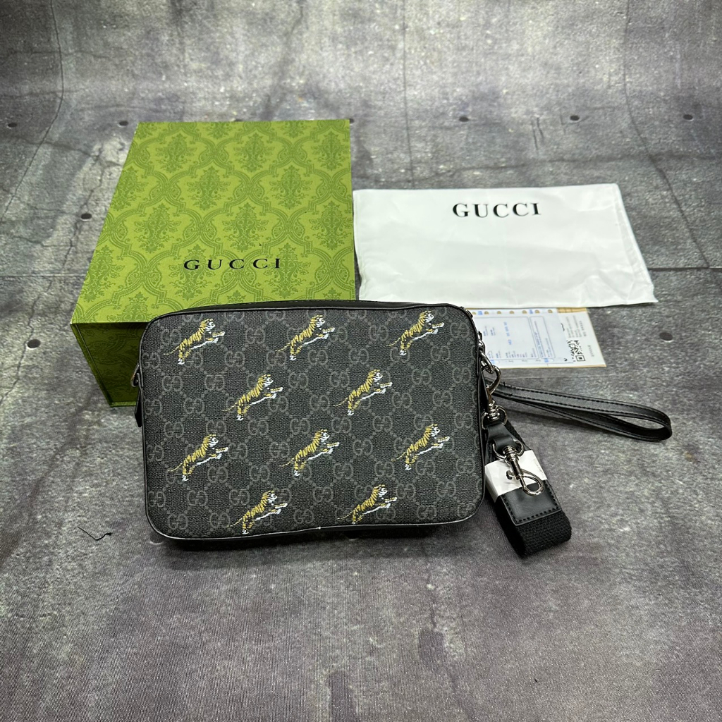 Túi đeo chéo Gucci GG hổ bay nam nữ cao cấp quảng châu cực nét hàng chuẩn (Full hộp nâm châm 2 box) (Sốp Quốc Hưng)