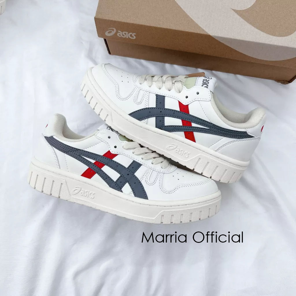 Giày Thể Thao Asics Court MZ Kem Đen Và Kem Xám Mẫu Mới Thiết Kế Độc Lạ Hàng Hot Trend 2023