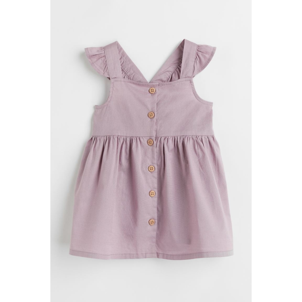 Váy 2 dây cánh tiên kẻ caro be hồng xanh sọc 112354 0937588 HM H&M_hàng chính hãng authentic