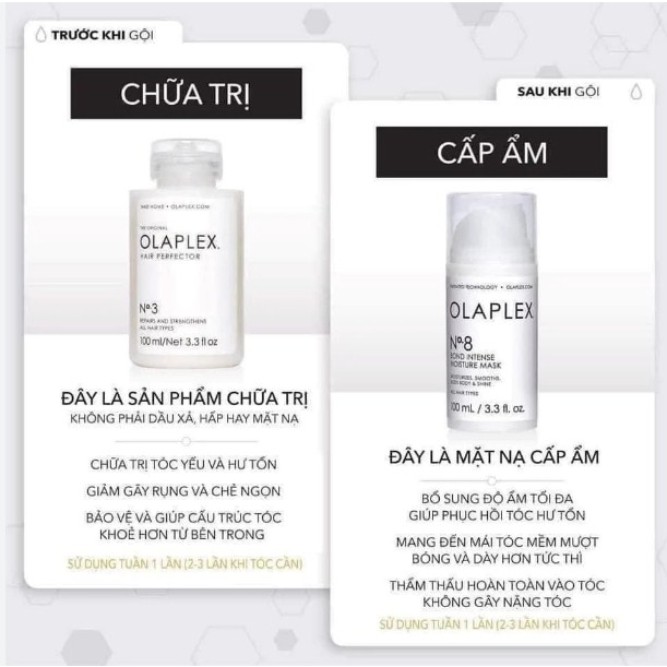 Set dưỡng tóc Olaplex No.3 30ml và No.8 30ml
