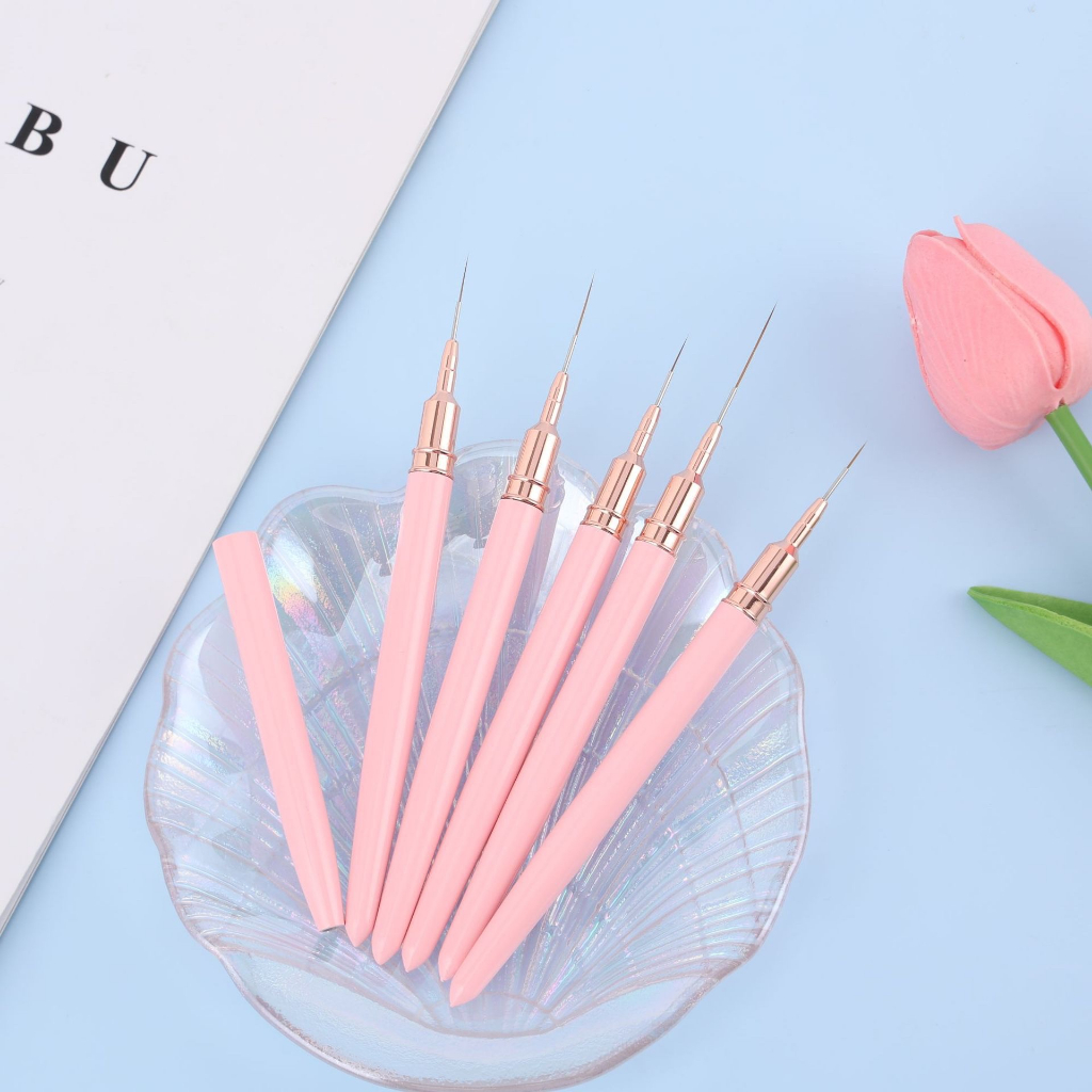 Cọ nét vẽ nail màu hồng