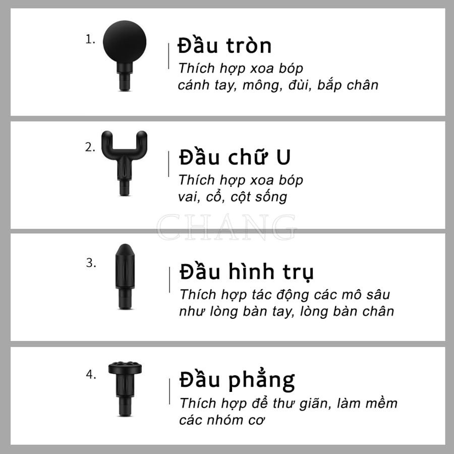 Máy Massage Cầm Tay Mini, Massage Toàn Thân 6 Cấp Độ Chuyên Sâu Đa Năng , mát xa đau nhức vai gáy