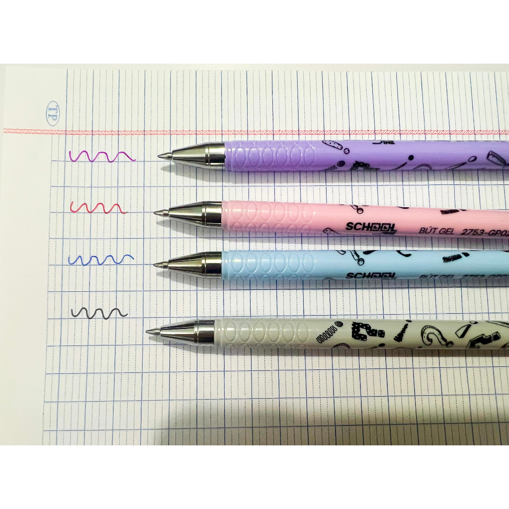 Bút bi gel Hồng Hà ngòi 0.5mm GP02 2753