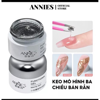 Gel vẽ nổi thủy tinh Annies 20g , trà tráng gương ,  định hình , gắn móng ( Hàng L1 )