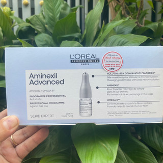 Huyết thanh chống rụng tóc AMINEXIL ADVANCED Omega 6 L'oreal 10x6ml *NEW*