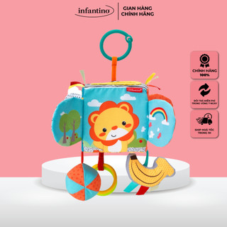 Đồ chơi khám phá Peek&Seek Sensory Discovery Cube Infantino - Phát triển trí tuệ, phối hợp hành động & giác quan