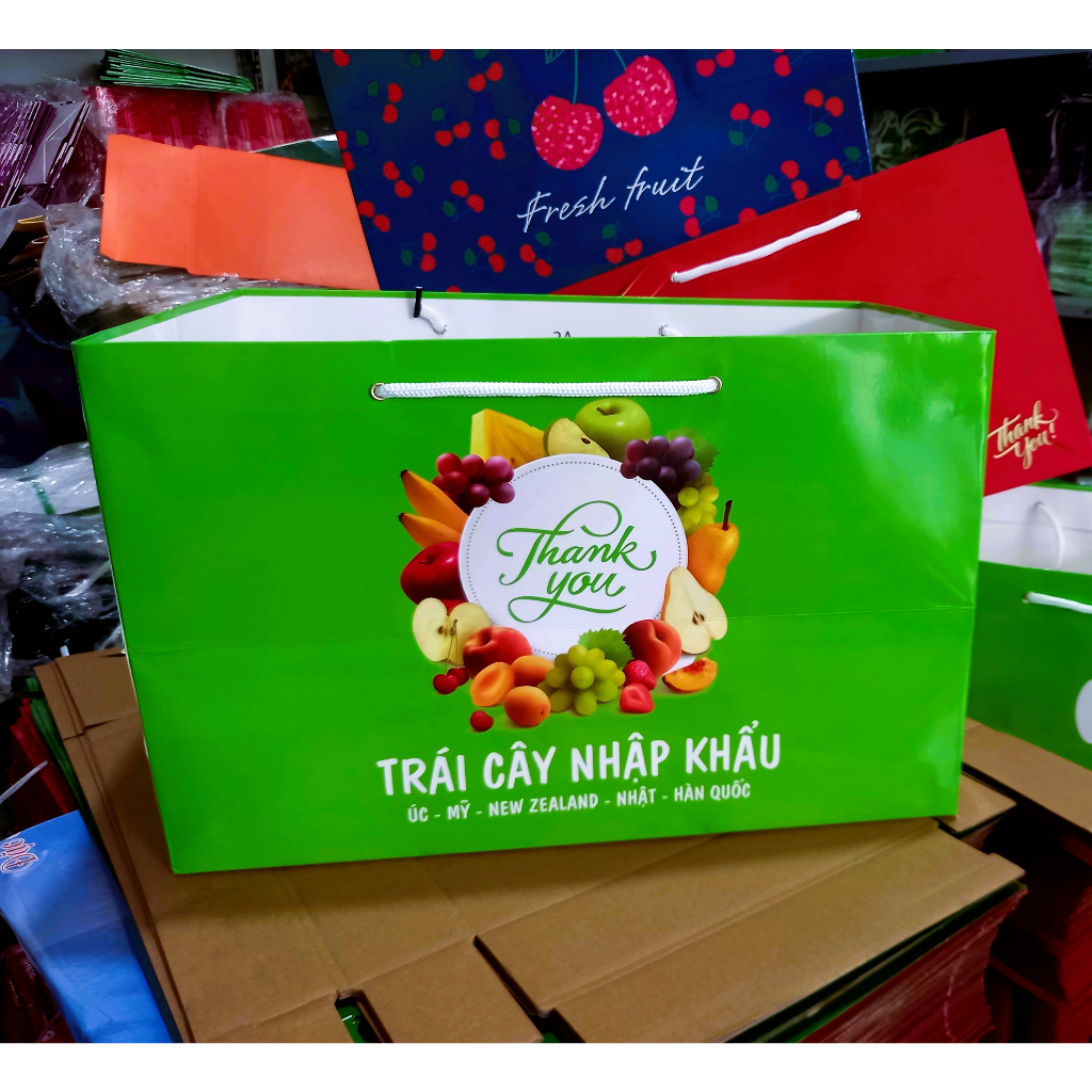 #Túi_Khay_Giấy_Đựng_Hoa_Quả,  Đựng Trái Cây Loại 1kg, 3kg, 5kg