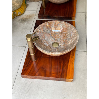 Lavabo rửa mặt đá 🪨 đa sắc tự nhiên