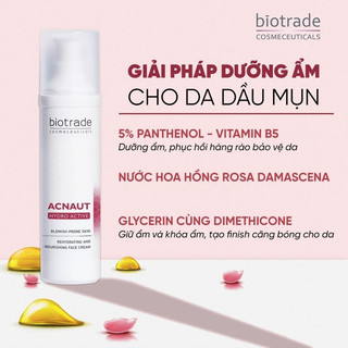 Kem dưỡng ẩm dành cho da dầu mụn biotrade acne out hydro active chính hãng 60ml