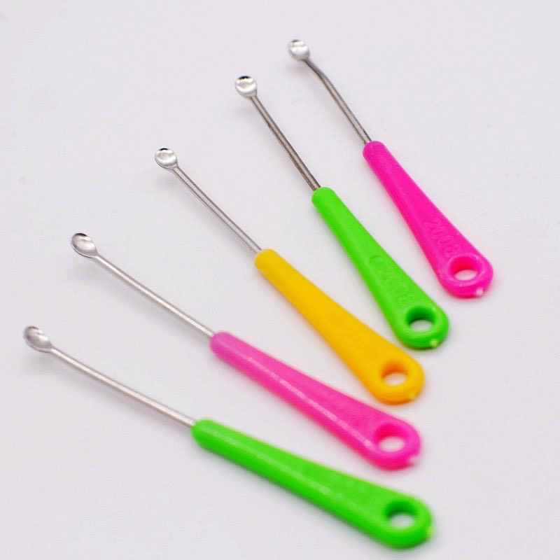 Que lấy ráy tai Inox - Dụng cụ ngoáy tai inox 10cm tiện lợi