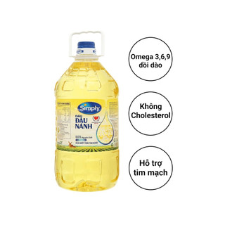 Dầu đậu nành nguyên chất Simply can 5 lít
