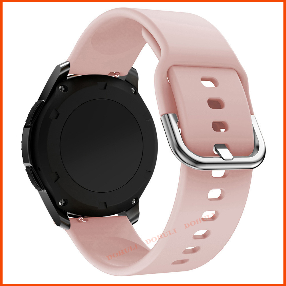 Dây Đồng Hồ Cao Su Silicon 20mm / 22mm Chốt Thông Minh Thay Thế Samsung Galaxy 4 3 2 Active Huawei GT 2 Amazfit Xiaomi