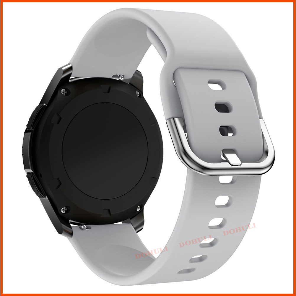 Dây Đồng Hồ Cao Su Silicon 20mm / 22mm Chốt Thông Minh Thay Thế Samsung Galaxy 4 3 2 Active Huawei GT 2 Amazfit Xiaomi