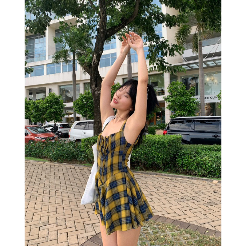 JANICE DRESS | ĐẦM CARO NỮ | C LAMODE