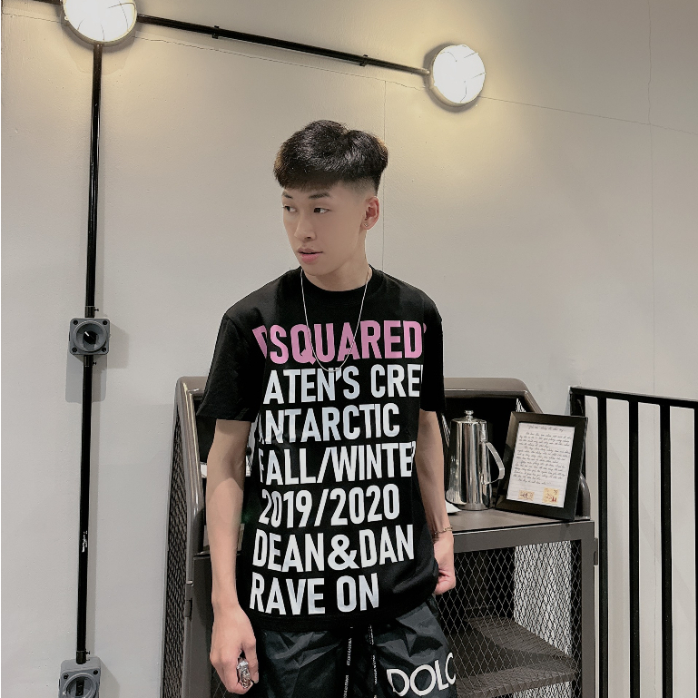 Áo Thun Nam DSQ 069 Hình In Nhiệt Cao Cấp Vải Cotton Co Dãn 4 Chiều Phù Hợp Cho Nam