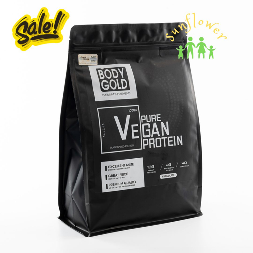 Sữa thực Vật Pure Vegan Protein tăng cân tăng cơ Túi 1kg hương sô cô la