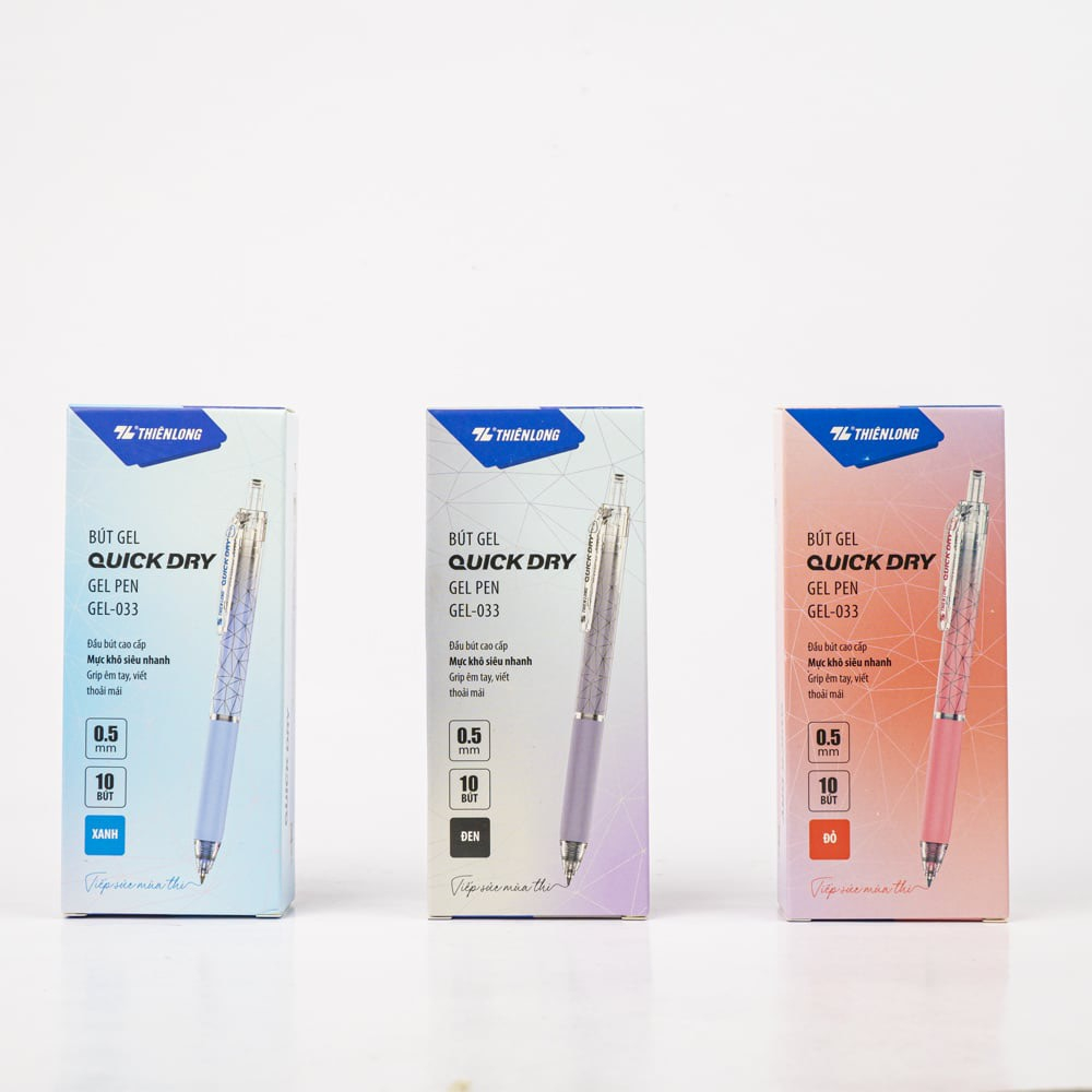 Mua 5 cây Bút gel Quick Dry Thiên Long GEL-033 - Mực khô siêu nhanh