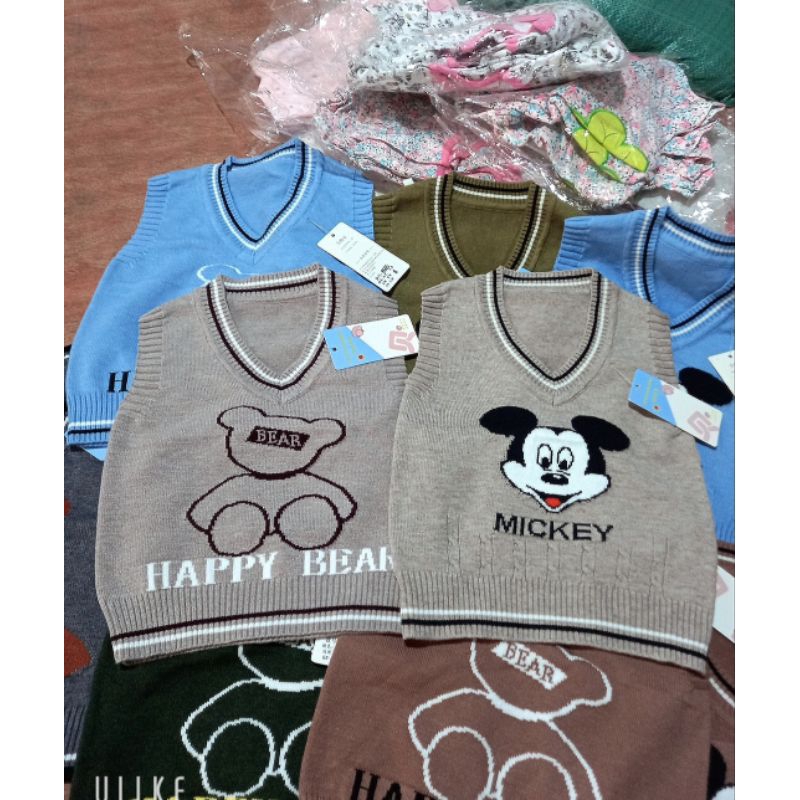 🍓chọn màu🍓Áo gile len mềm Quảng Châu bé trai 7_18kg