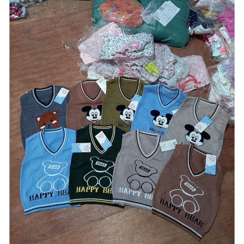 🍓chọn màu🍓Áo gile len mềm Quảng Châu bé trai 7_18kg