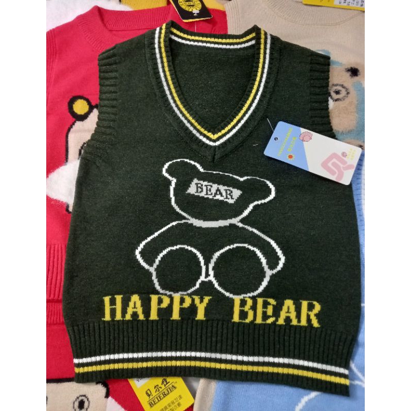 🍓chọn màu🍓Áo gile len mềm Quảng Châu bé trai 7_18kg