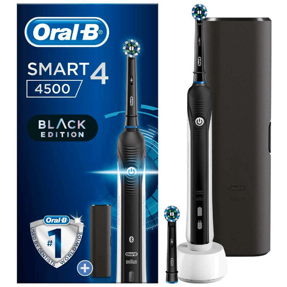 Bàn chải điện ORAL-B Smart 4 4500 kèm 1 đầu bàn chải thay thế và hộp đựng du lịch tiện lợi GermanySnT 420055