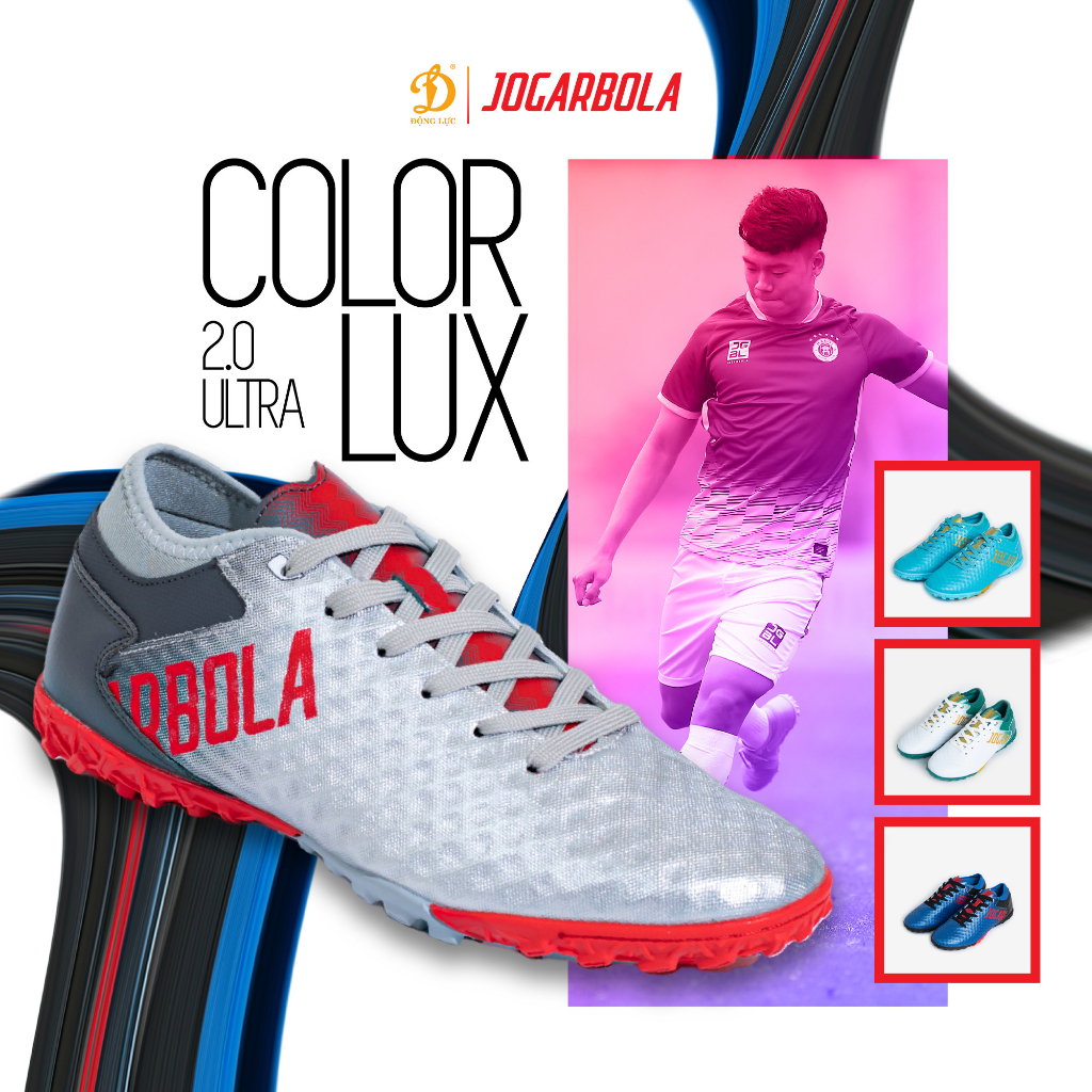 Giày đá bóng nam Jogarbola Colorlux 2.0, giày bóng đá chính hãng sân cỏ nhân tạo