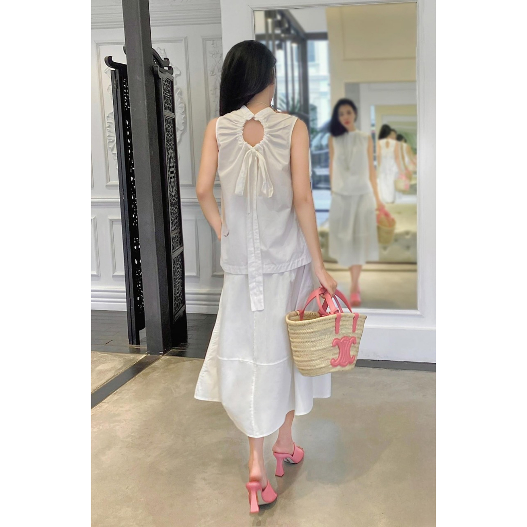 Sét Áo Và Chân Váy Thô POPLIN Thiết Kế Sang Chảnh Quý Phái Dear.Lisaa