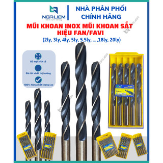 Mũi khoan inox, mũi khoan sắt fan/favi đủ các kích thước , mũi khoan rộng, đa năng, siêu cứng,