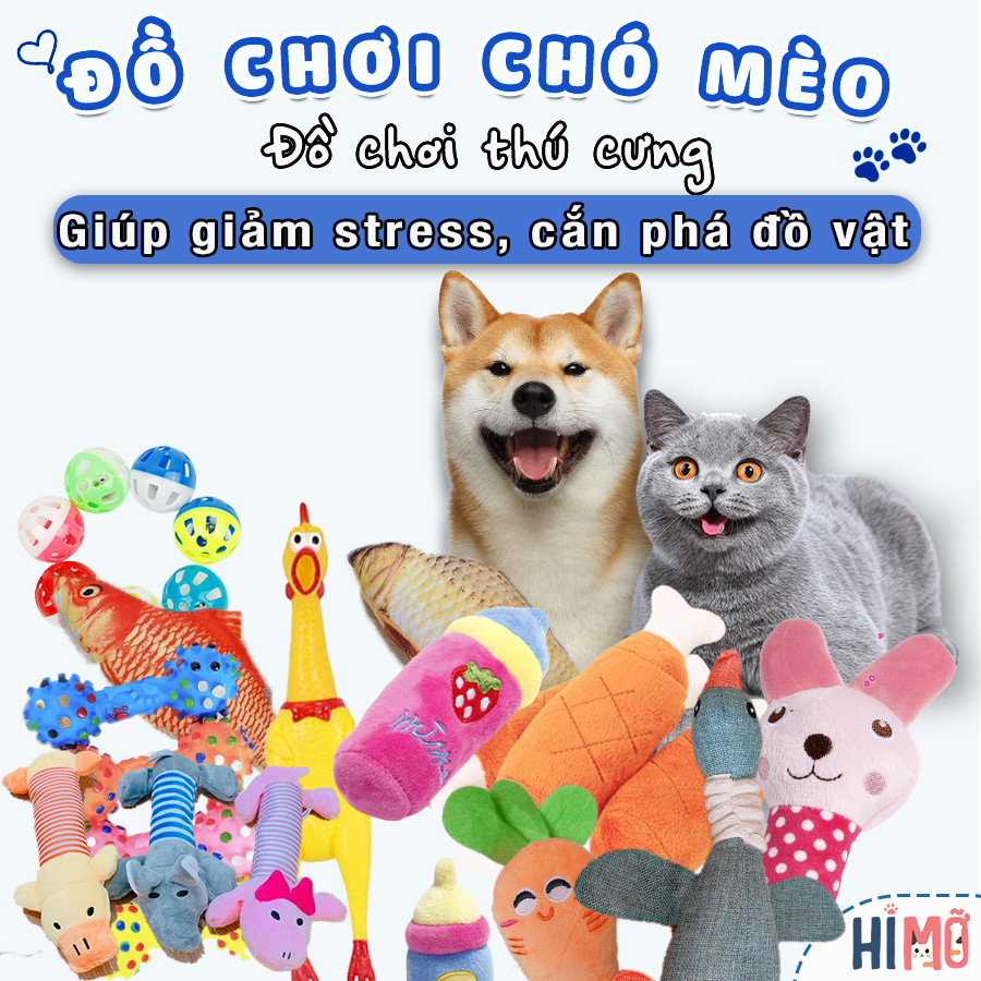Đồ chơi chó mèo giảm stress, giảm cắn phá đồ đạc - Đồ chơi thú cưng nhiều loại