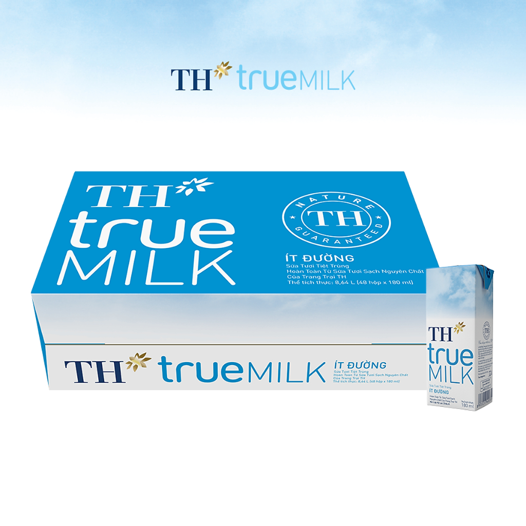 Sữa TH True Milk Hộp 180ml