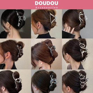 Kẹp tóc kim loại Doudou Kẹp càng cua phong cách Hàn Quốc cỡ lớn Cặp tóc kim loại thời trang ZJ065