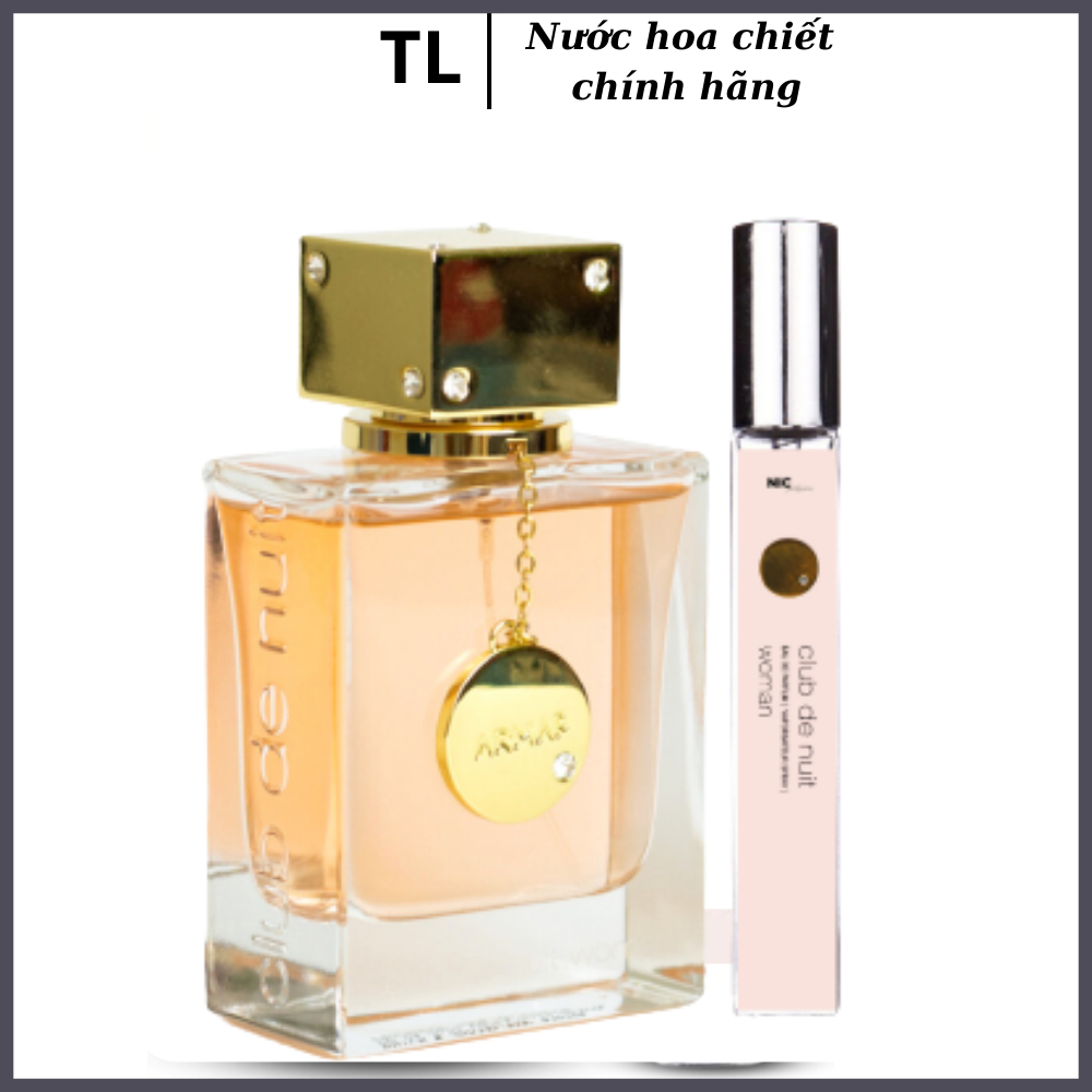 Nước Hoa 𝗖𝗹𝘂𝗯 𝗗𝗲 𝗡𝘂𝗶𝘁 𝗡𝘂̛̃ tính thanh lịch ấm áp dung tích 5, 10ml