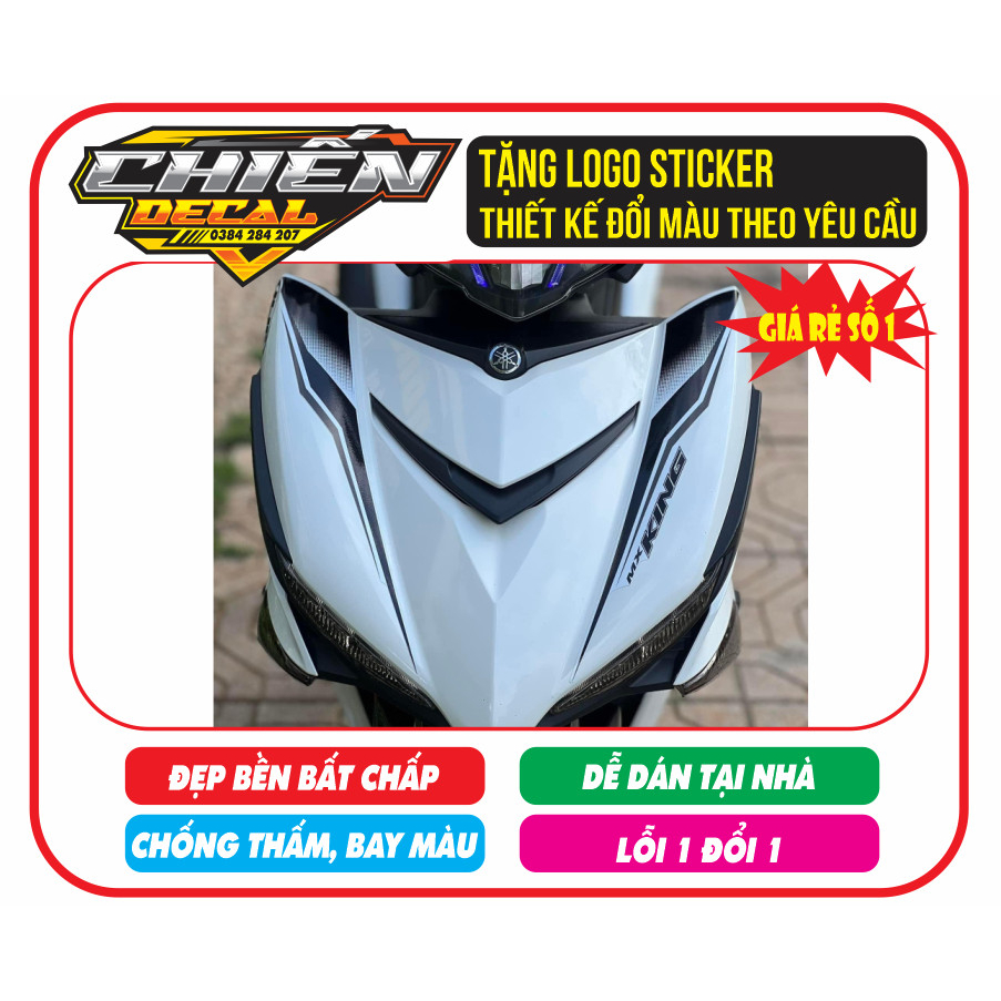 Tem rời ex150 mx king chế như zin trắng đen