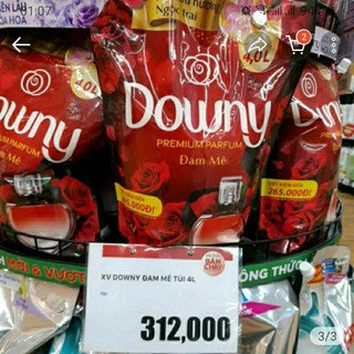 Nước xả vải downy 4l túi
