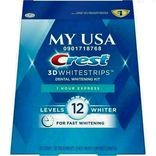 Miếng dán trắng răng Crest ❤️ Miếng dán răng Crest 3D White 1 Hour Express - 14 miếng