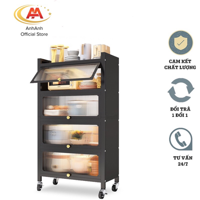 Kệ tủ bếp có lắp đậy AnhAnh 3/4/5 tầng 70cm đa năng