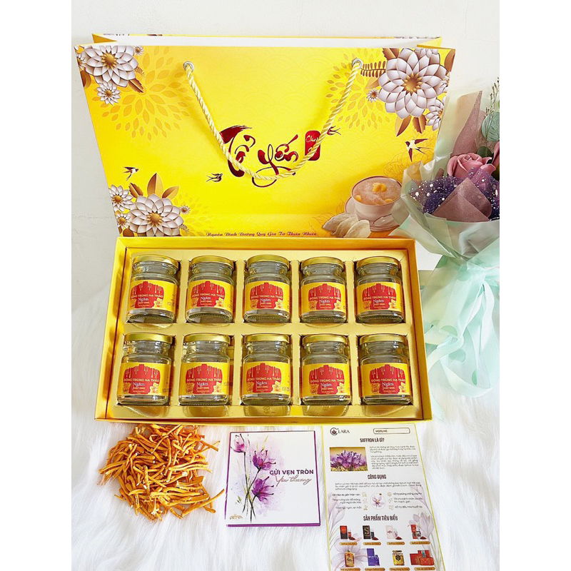 Set quà mât ong đông trung hạ thảo 10 lọ 70ml