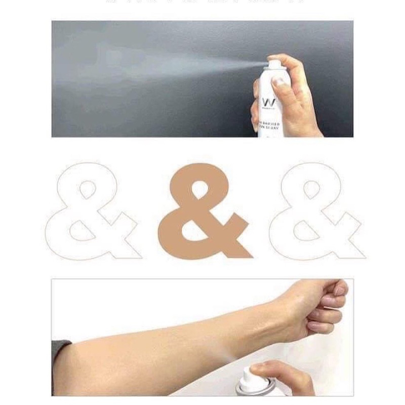 Xịt chống nắng mặt & body làm dịu da, tăng cường hàng rào bảo vệ da Wonjin Effect UV Barrier Sun Spray SPF50+/ PA++++